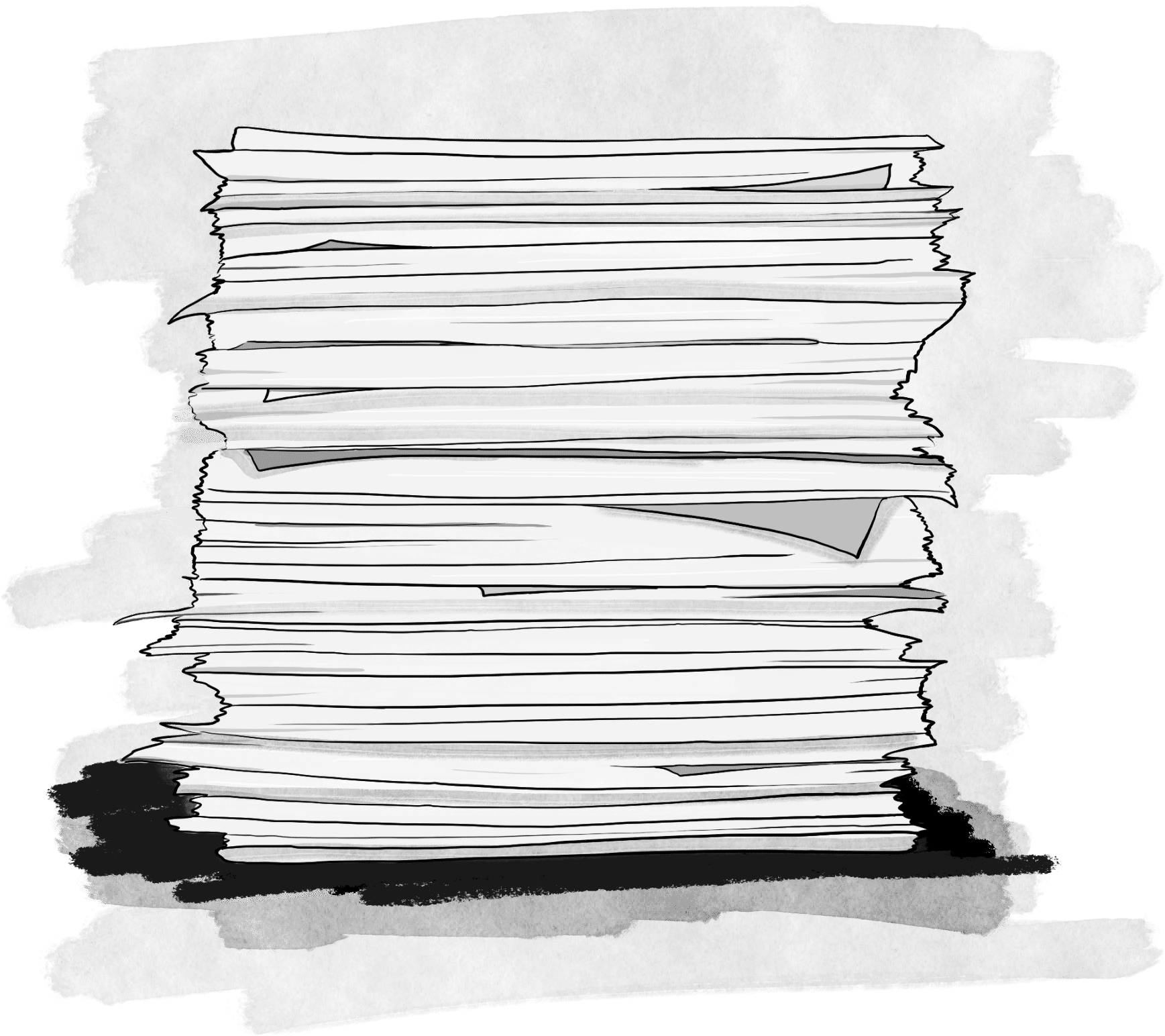 a stack of papers