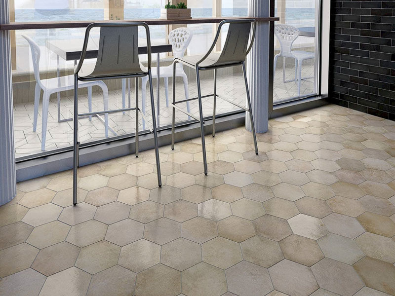 Local Tile + Co Equipe Hexagon Heritage Wheat