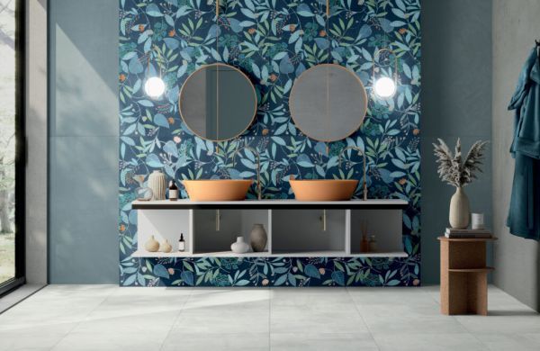 Hr Blue Forest  Wall Paper Wall Tile Near Me 1