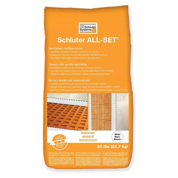 SCHLUTER SETTING MATERIALS