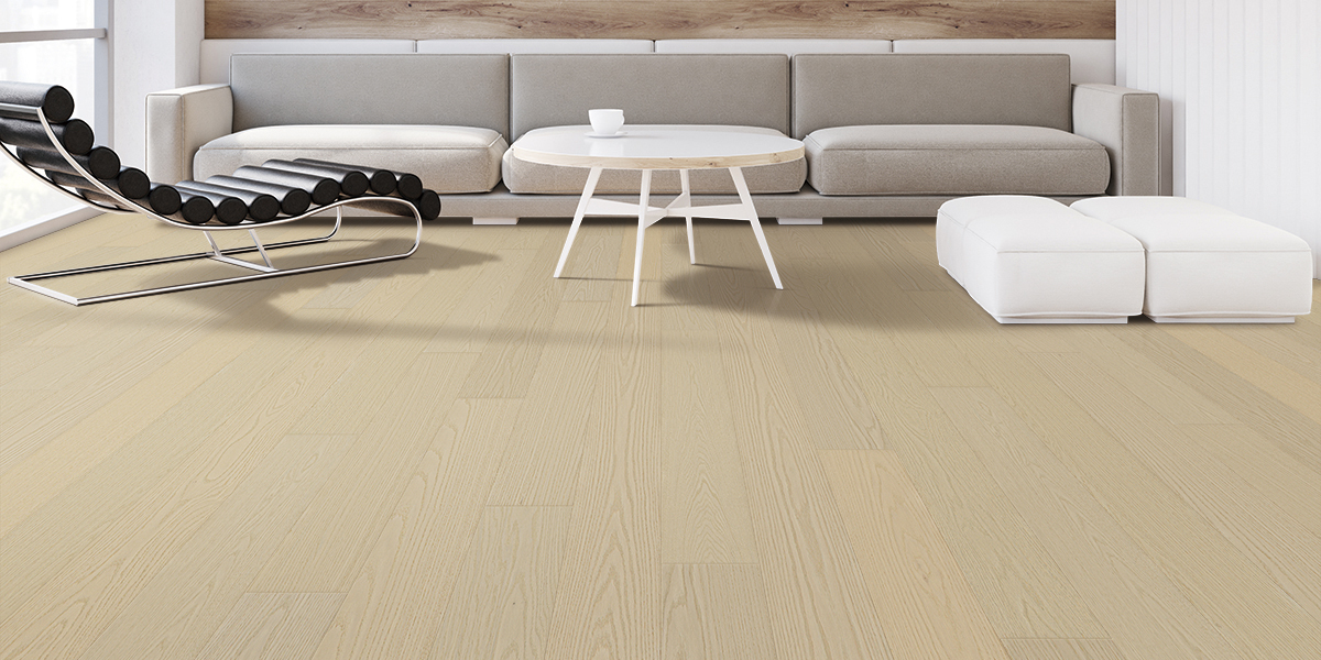 Living room with massage chair, white