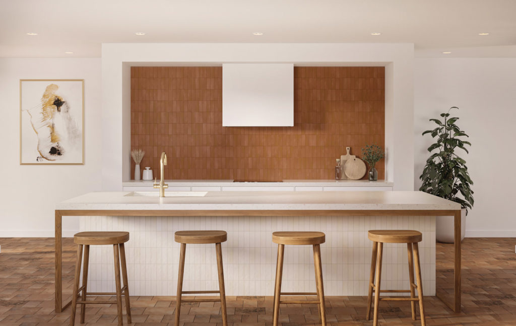 Local Tile Co. Keradom MINI-TERRACOTTA-MATT-PURE-WHITE-MATT
