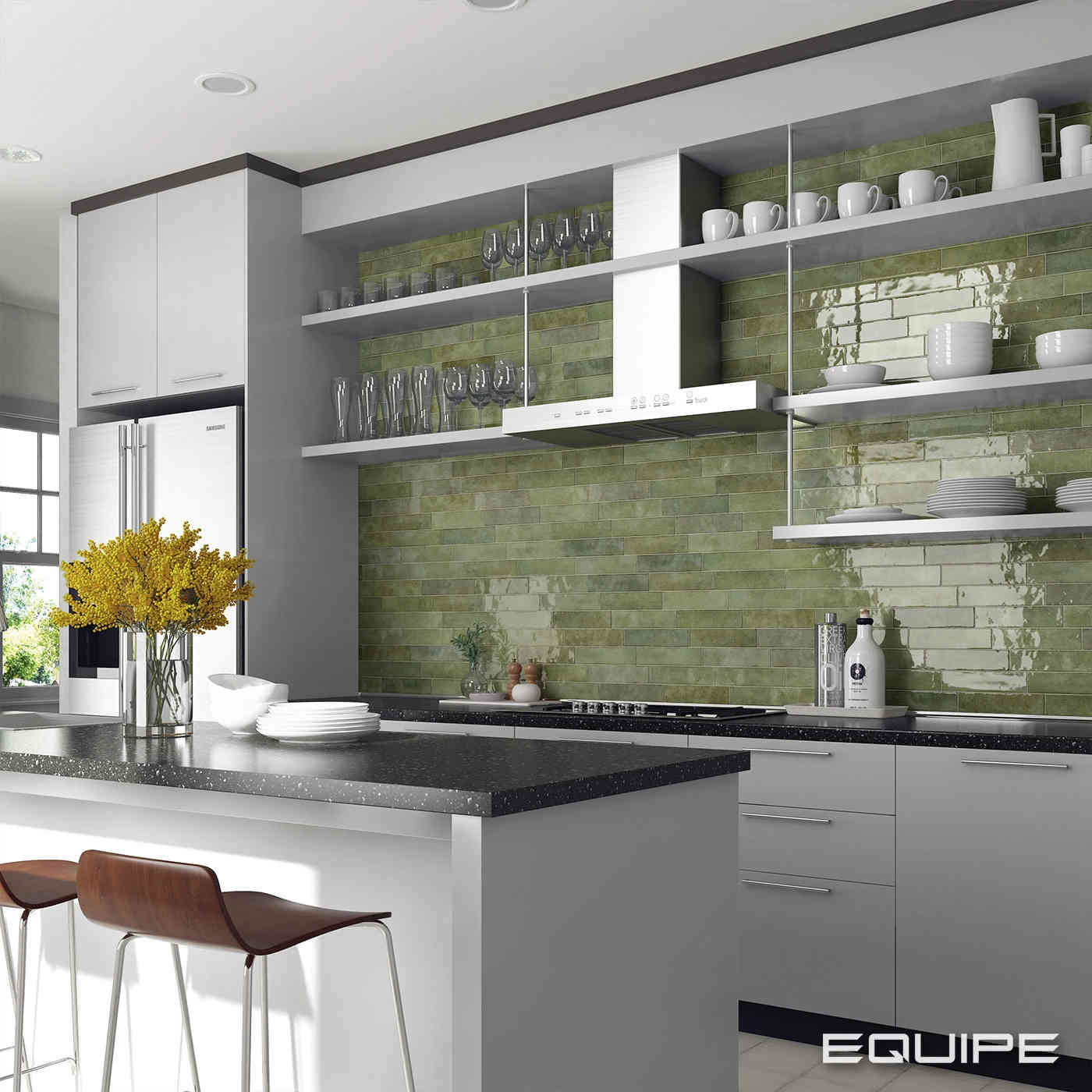 Tribeca  Sage Green Kitchen 1.webp