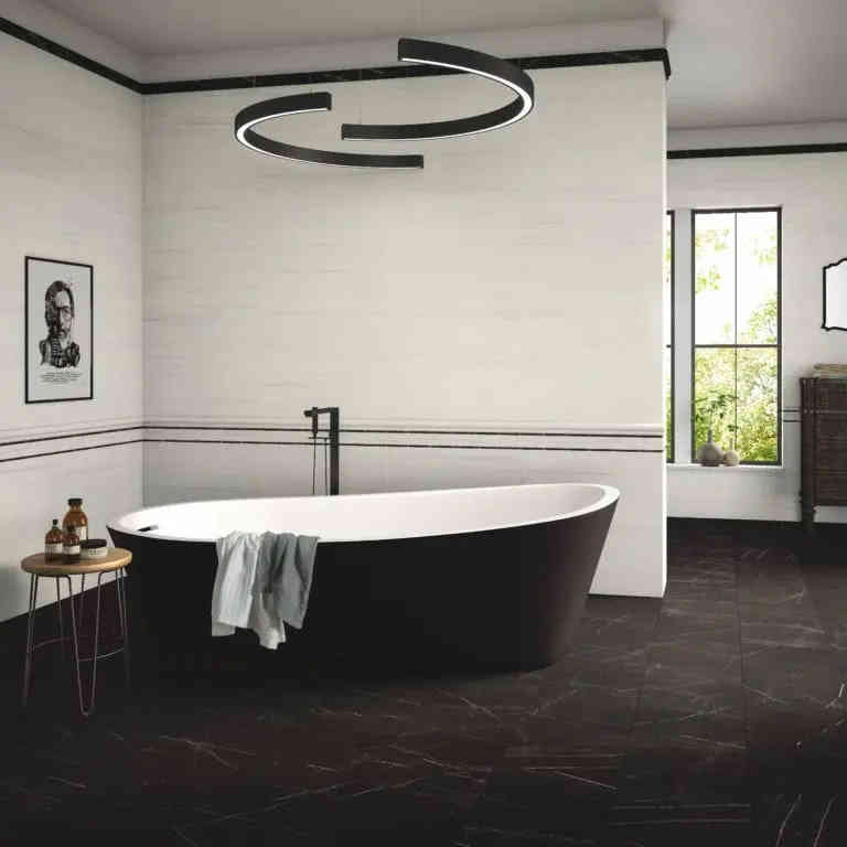 Local Tile Co.  Marble By Gazzini Shown In White Dolomite And Marquina.webp