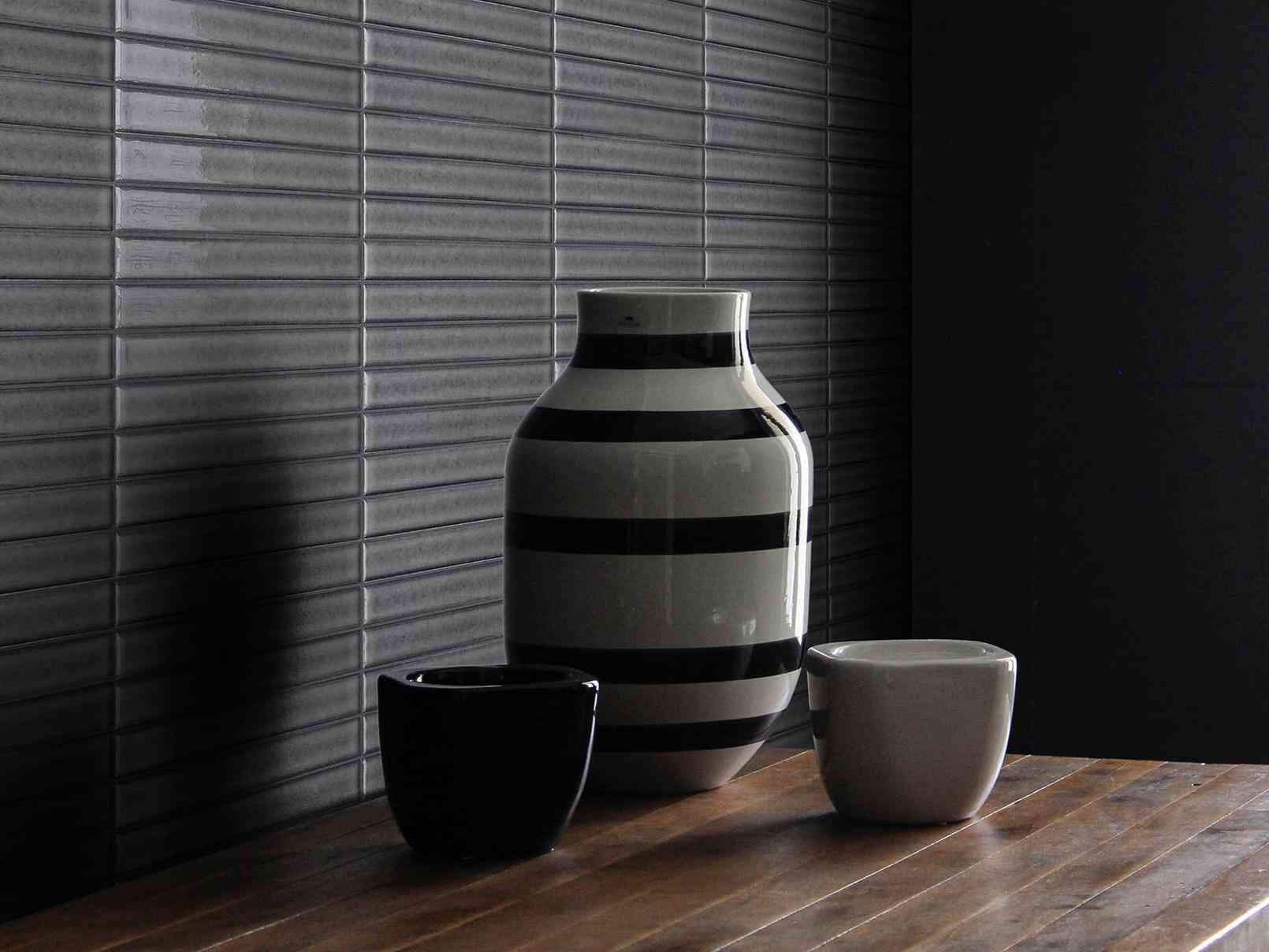 Local Tile Co.  Stick By Terratinta Ceramiche In Liquorice Glossy