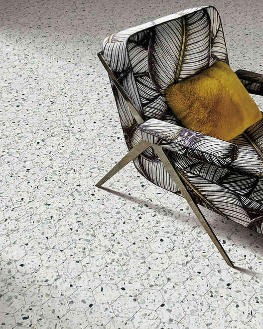 Allegro Menta 3 Hexagon Terrazzo Mosaic