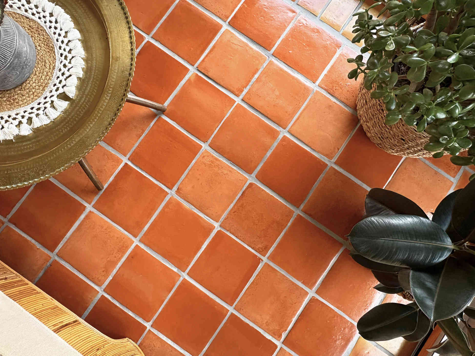 Smooth Gloss 8 X 8 Terracotta Tile