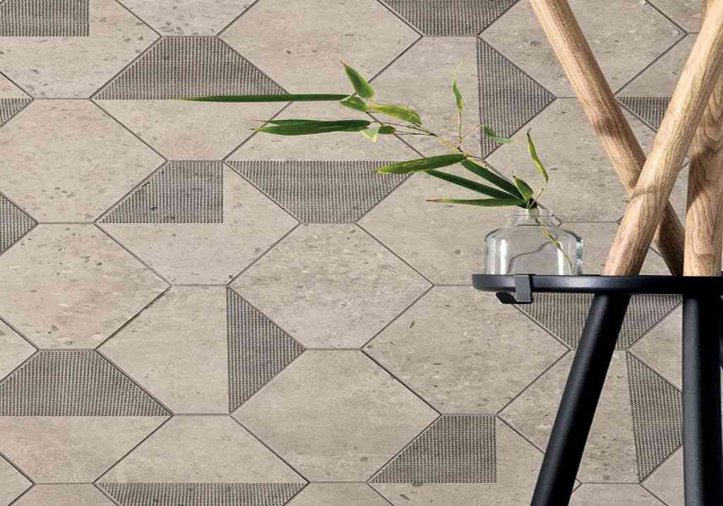 Fioranese Concrete Mosaico Ivory Hexa Grafik1kuva