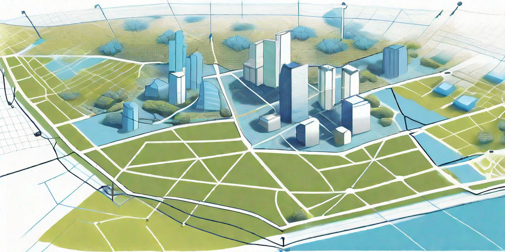 A field site with various geographical features