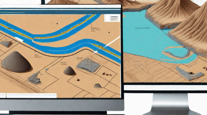 An archaeological site with various unearthed artifacts