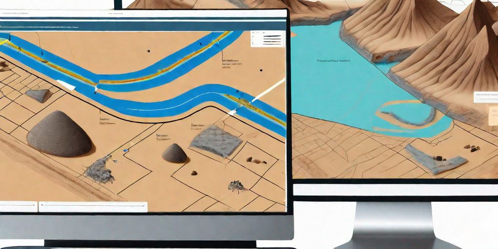 An archaeological site with various unearthed artifacts