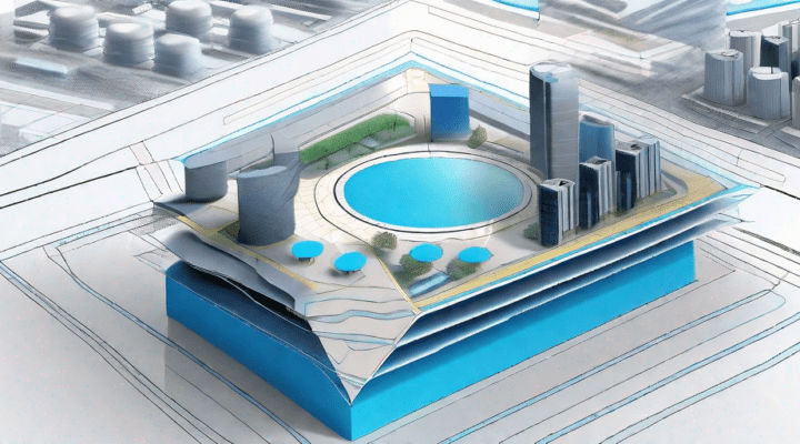 A 3d model of an engineering project