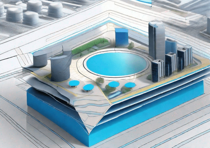 A 3d model of an engineering project