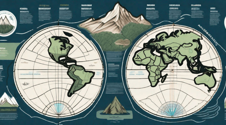 A detailed map spread out