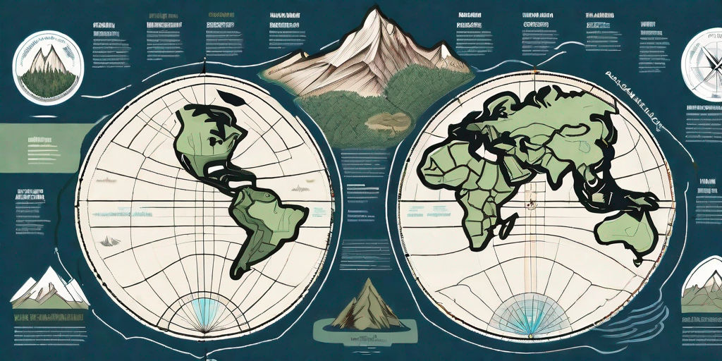 A detailed map spread out