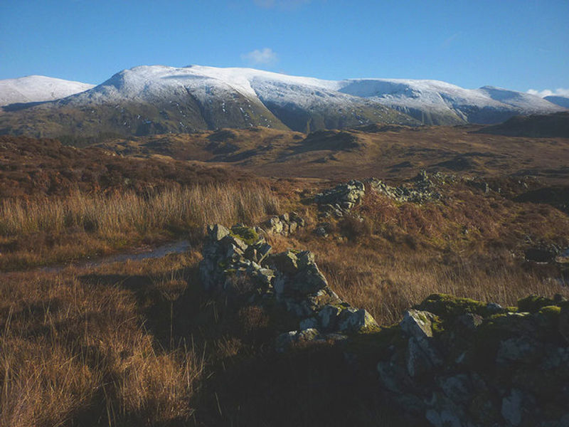 Ruined wall, Armboth Fell