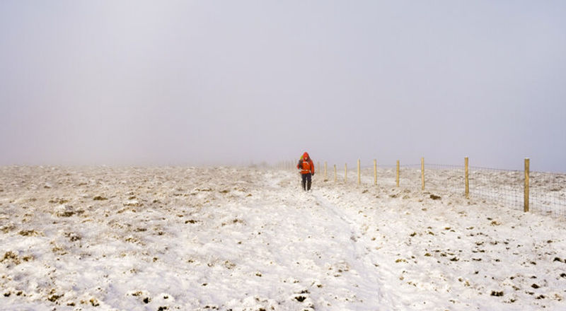 Reaching the summit of Fellbarrow