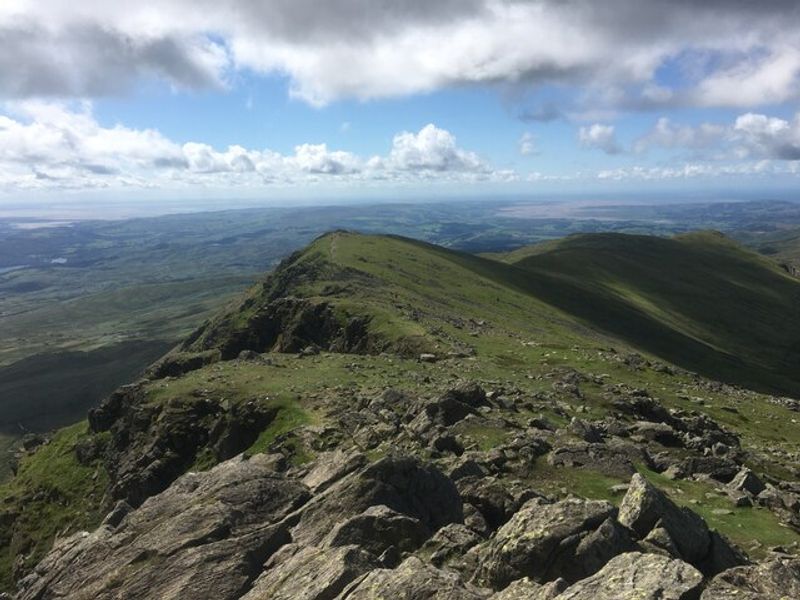 Looking from Dow Crag towards Buck Pike