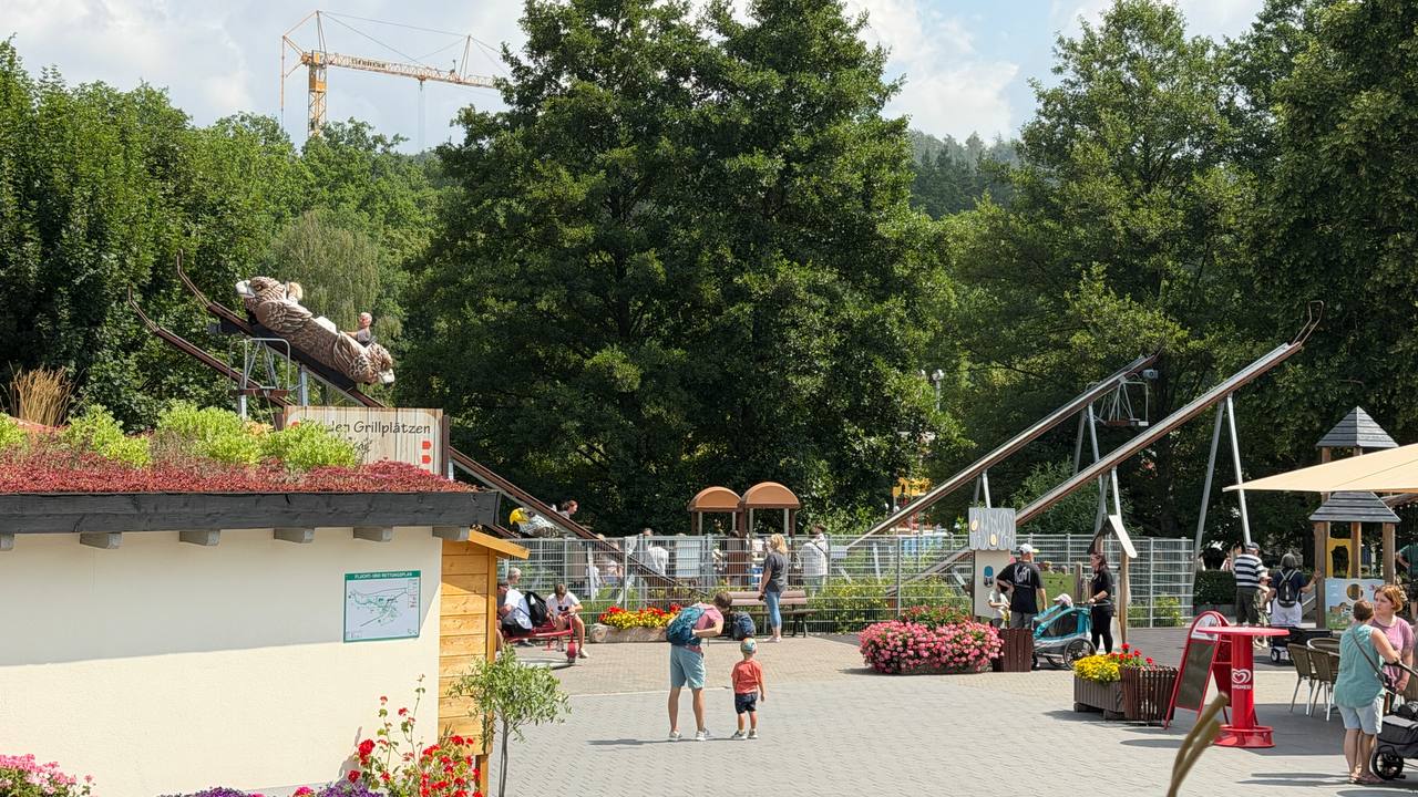 Freizeitpark Lockmühle overview showing the park layout
