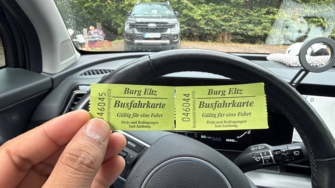 Two Burg Eltz shuttle bus tickets (€2 each way)