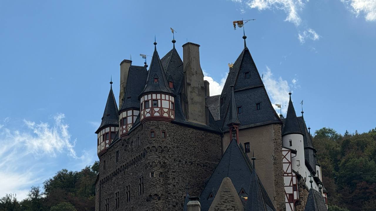 Burg Eltz exterior with the timber-framed towers