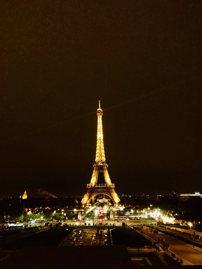 Night Photography Eiffel Tower