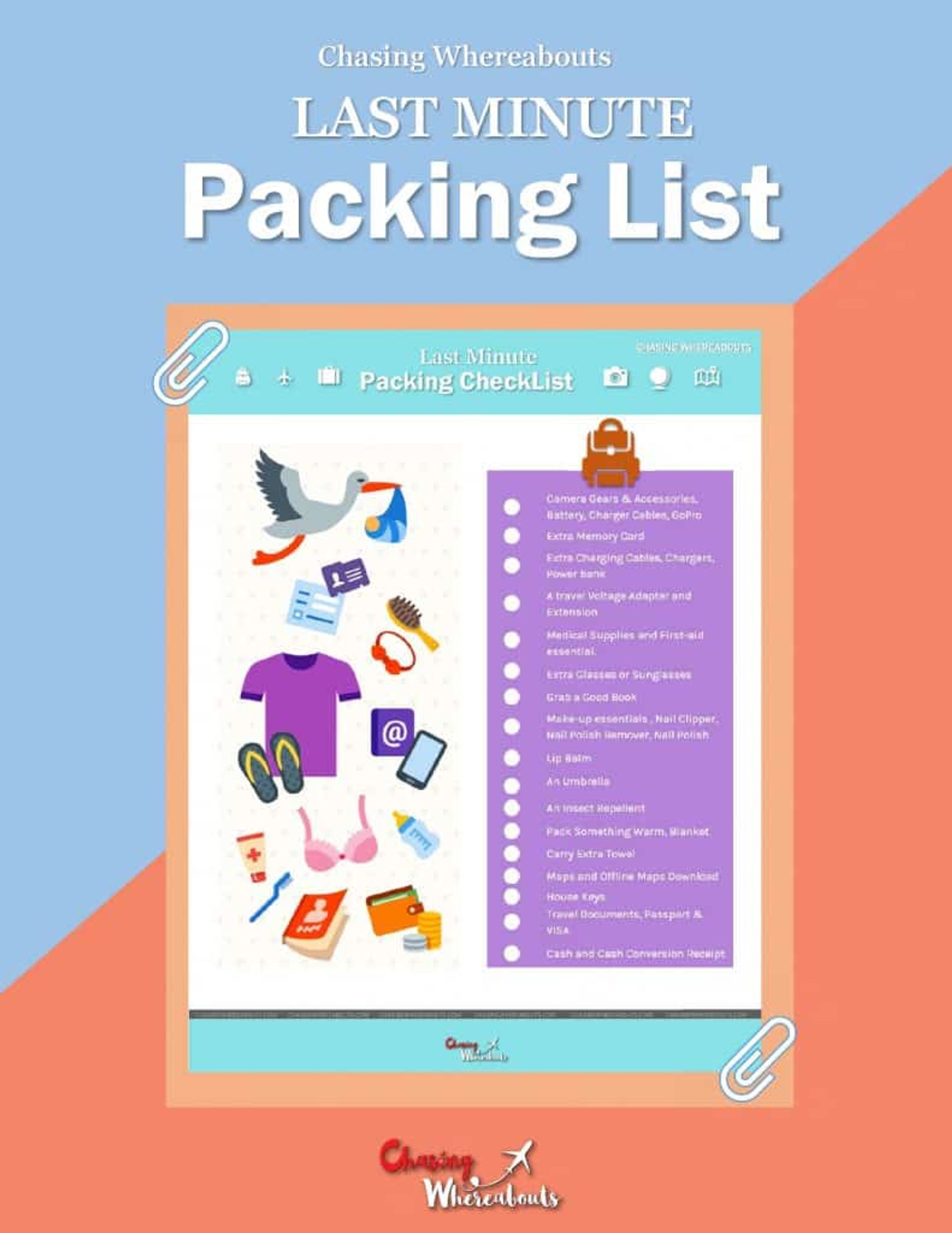 Last Minute Packing Checklist - Why it is important?