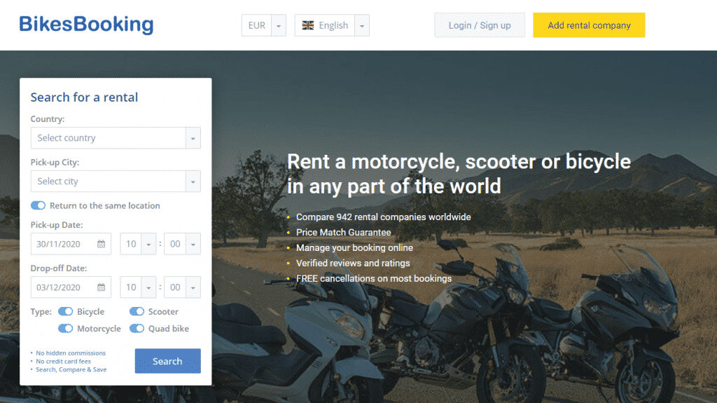 Best Travel Apps For Europe To Save You A Ton Of Time And Money - Bike Booking