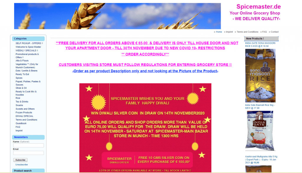 Indian Stores Online in Germany - Spice Master