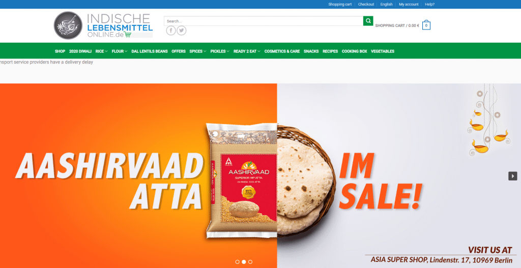 Indian Stores Online in Germany - Indische Lebensmittel