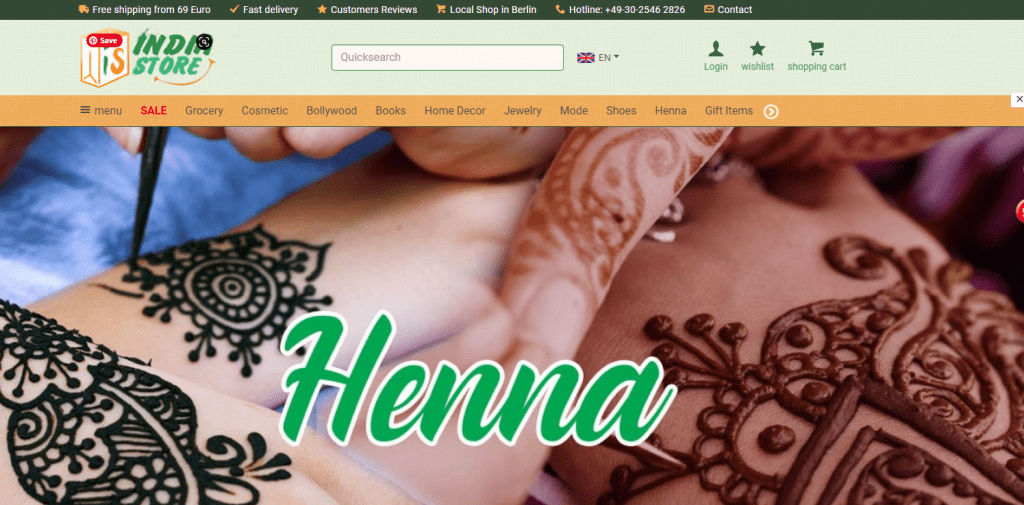 Indian Stores Online in Germany - India Store