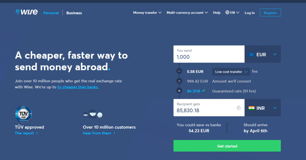 Transfer Money to India | The Complete Free Guide - Wise or Transferwise