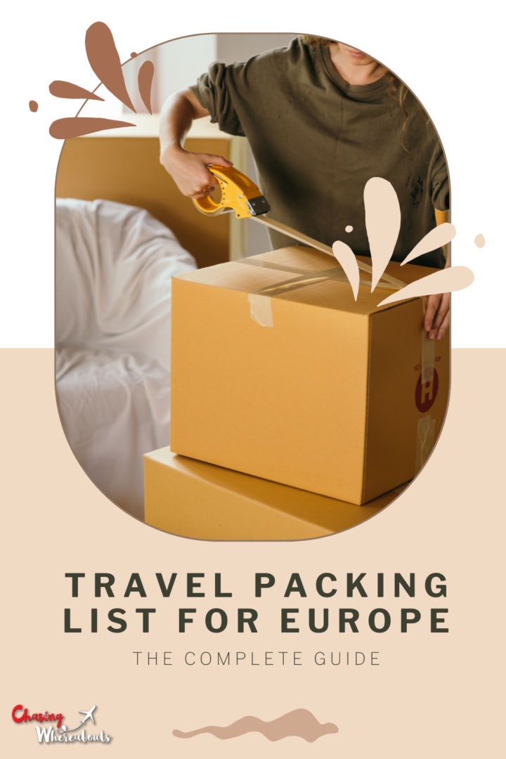 Travel Packing List For Europe 2