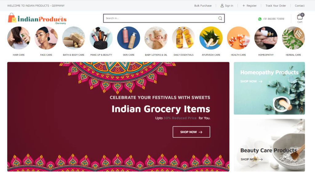 How to buy Indian Cosmetics in Germany