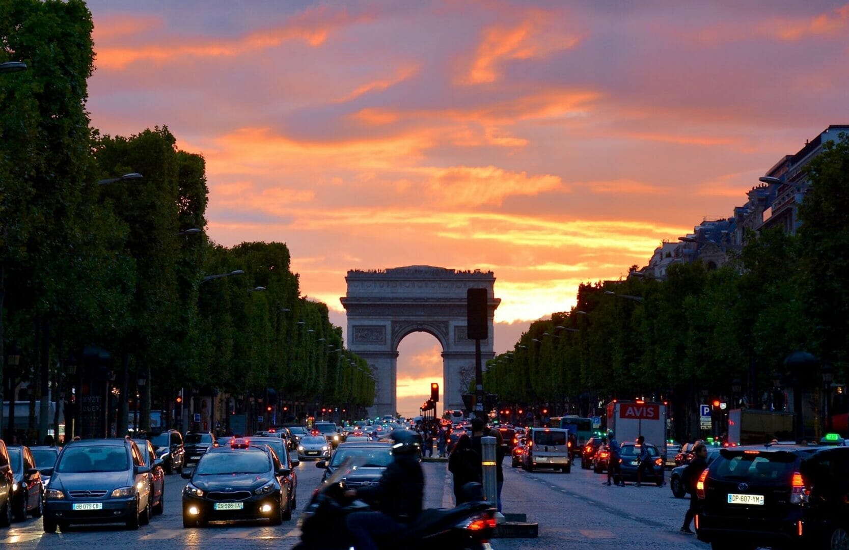 Paris Sunset France Monument 161901