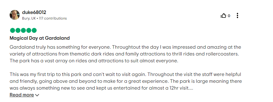 Honest Review of Gardaland Amusement Park - Postive Review about the Gardaland Park