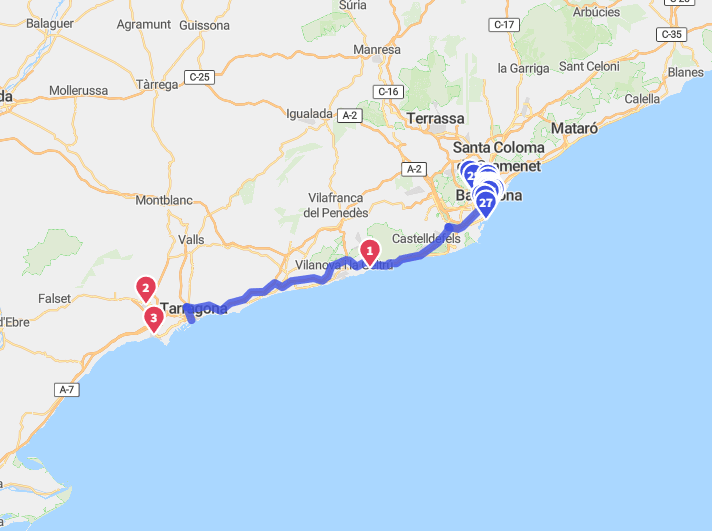 Renting a Car in Spain and Exploring its Most Passionate Cities - 1. The Coastal Route from Barc...