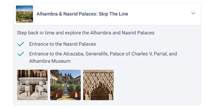 Granada Pass Alhambra and Nasrid Palace