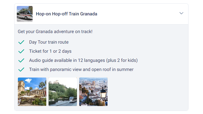 Granada Pass Hop-on Hop-off Train Granada
