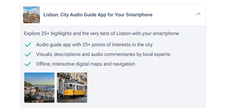 Lisbon Pass City Tour of Lisbon: Audio Guide App