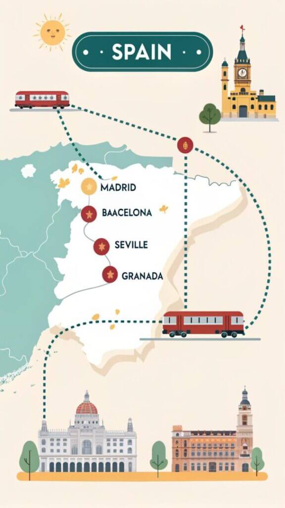 10 Days Spain Itinerary by Train