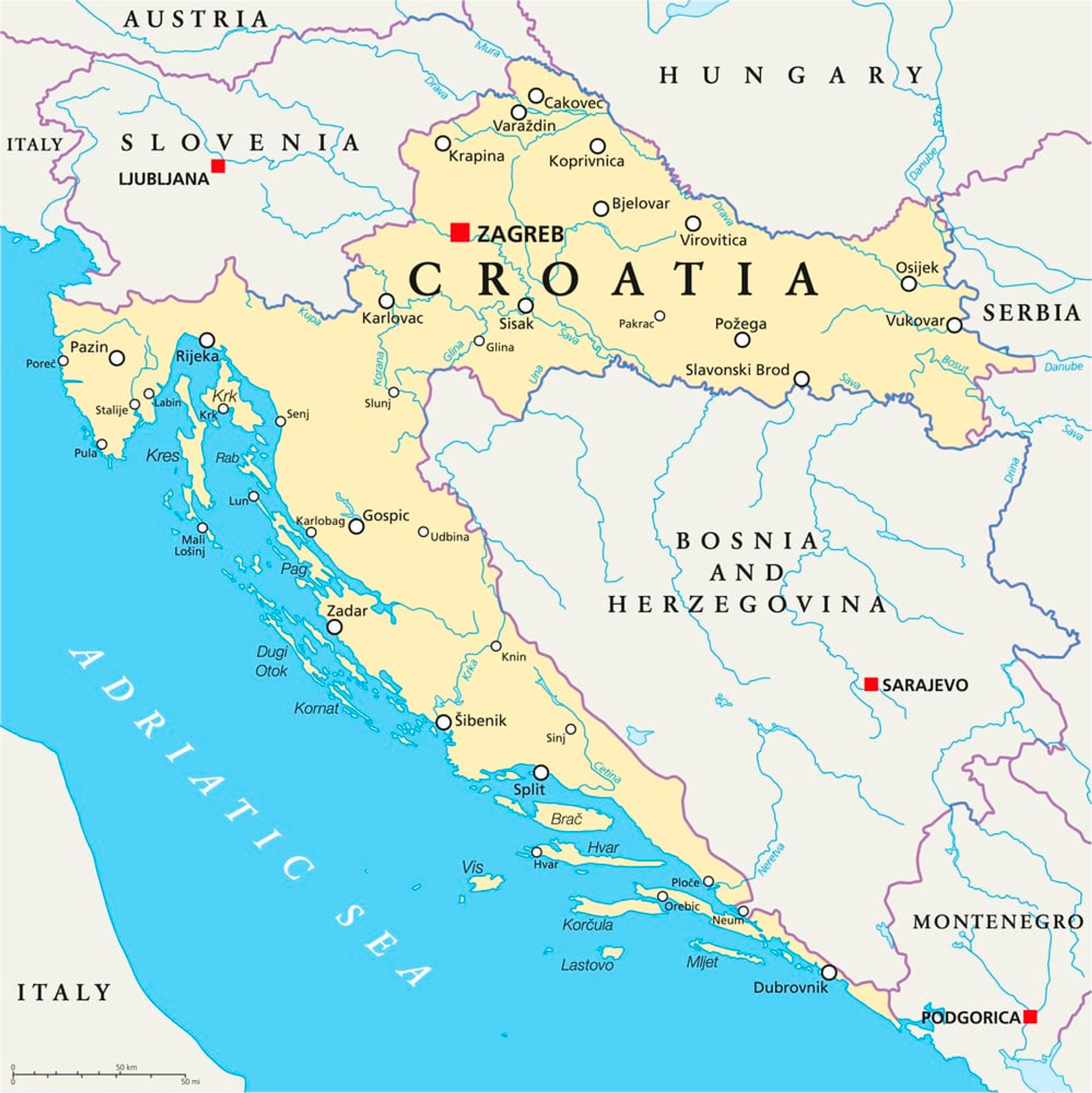 Is Split an Island in Croatia?