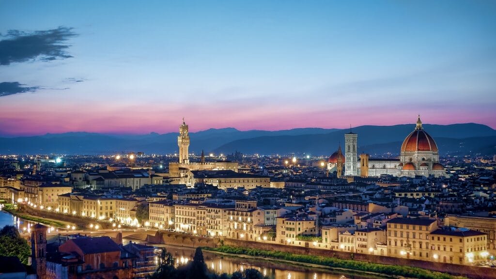 Florence Skyline Sunset 1289364