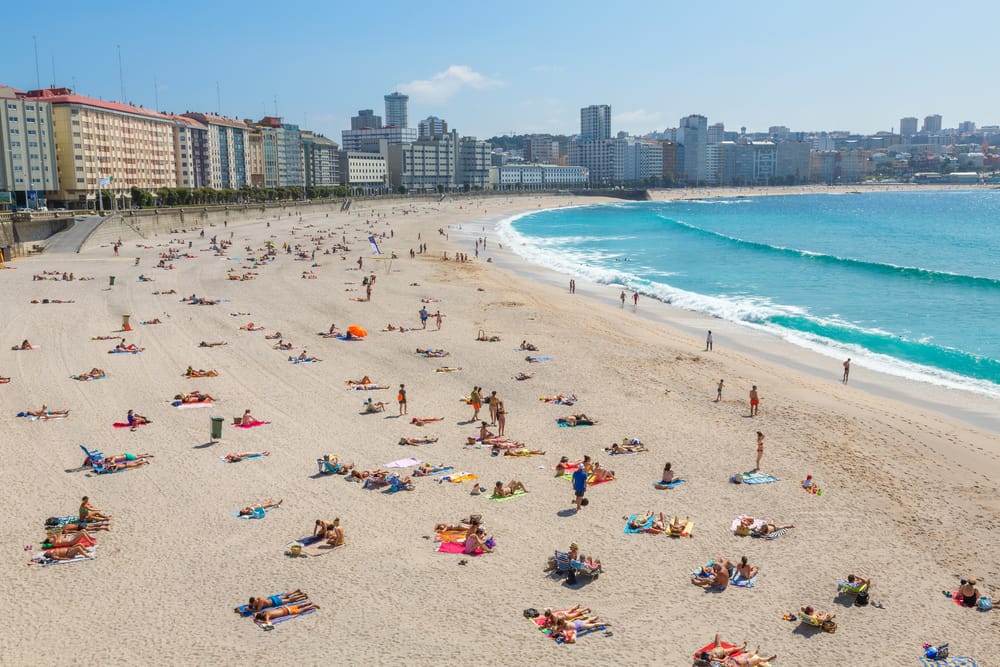 Orzan Beach La Coruna Spain