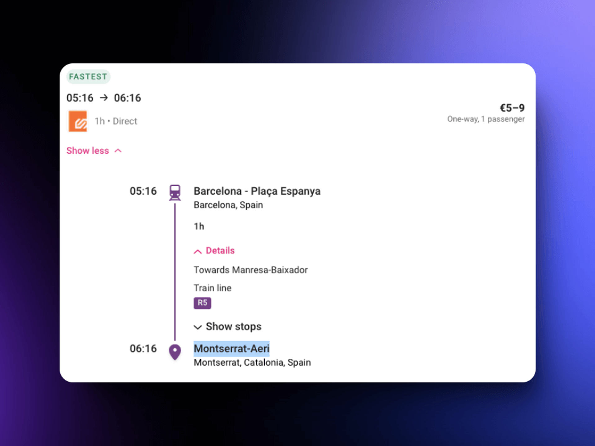 How to get to Montserrat from Barcelona by train?