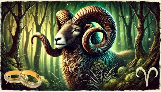 Koç Burcu sembol sembolü yüzük astroloji