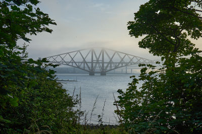 Firth of Forth Rail Bridge in fog