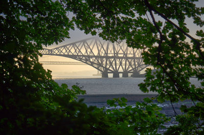 Firth of Forth Rail Bridge in fog