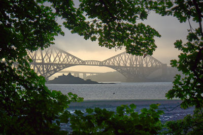 Firth of Forth Rail Bridge in fog