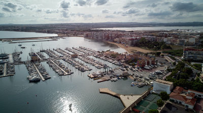 Discover the excitement and tranquility of a bustling marina, where boats glisten in the sun and the waterfront beckons to explore. Torrevieja, Spain